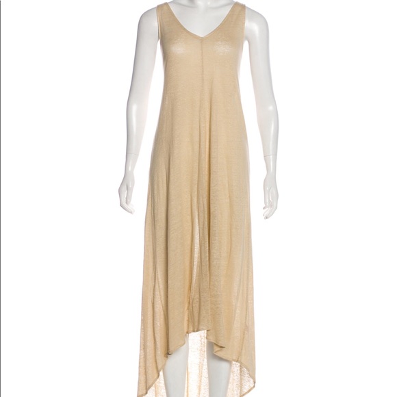 linen high low dress